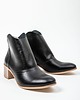 botki damskie BOTKI KWOBOJKI NA 5 CM KLOCKU - SKÓRA NATURALNA - MODEL 483 - K. CZARNY LICO 2