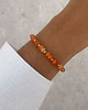 bransoletki z kamieni naturalnych Bransoletka na gumce jadeit pomarańczowy 3