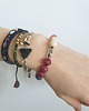 bransoletki z kamieni naturalnych Bransoletka BOHO ART jadeit, jaspis, bordo, rudy, krem, mięta 1