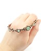 bransoletki wire wrapping Ozdobna bransoleta mankietowa z awenturynem 3