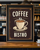 grafiki i ilustracje PLAKAT kawa, coffee bistro, vintage grafika loft 1