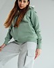 bluza z kapturem damska Kangurka damska z kapturem z uszami smoka zielona 3
