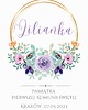 komunia - pozostałe Delikatne KWIATY, album ecoskóra pamiątka komunijna 1