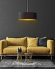 lampy wiszące Nowoczesna lampa wisząca do salonu z abażurem SINTRA GOLD fi - 50 cm 1