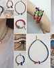 chokery Naszyjnik choker ANTYK TEBY lapis lazuli, jaspis obrazkowy, turkus mosiądz 7