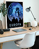 plakaty Europa, księżyc Jowisza - plakat 50x70 cm NASA 1
