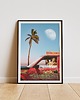 plakaty Plakat Miami - Kolaż minimalistyczny 1