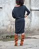 sukienki midi damskie Graphite Dress sukienka z angory  2