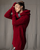 swetry damskie  Sweter Boucle Czerwony 5