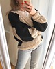 swetry damskie  Ręcznie robiony sweter w łaty 100% wełna handmade 4