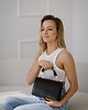 torby na ramię Skórzana torebka - czarna- GLOW BAG 2