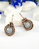kolczyki wire wrapping Kolczyki z jadeitem 2