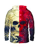 bluza z kapturem damska Damska Bluza z kapturem White Red Skull 1
