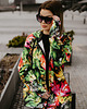 bluza z kapturem damska Damska Bluza Expres Zamek DR.CROW Jungle Leaves 1