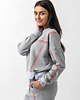 bluza bez kaptura damska Bluza damska"MEGAN" szara 1