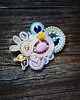 broszki Secret Garden- broszka soutache 7