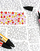 plakaty Plakat do Kolorowania Mapa USA Kropki 50x70cm 1