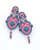 kolczyki soutache Wrzosowa jesień 2 3
