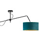 lampy wiszące Czarna lampa sufitowa na regulowanym ramieniu do salonu RIO VELUR 4