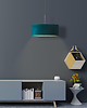 lampy wiszące Elegancka lampa wisząca do salonu z welurowym abażurem  50 cm SINTRA VELUR 4