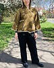 marynarki damskie Kimono wełna bawełna na plecach oko z frędzlami. 3