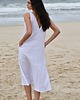 sukienki midi Sukienka Simple linen dress biała 5