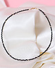 chokery Naszyjnik - krótki choker - czarny spinel 4