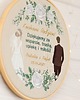 Ślub - inne Podziękowania ślubne, haft w tamborku 23 cm 3