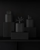 świeczniki i świece Sunset Graphite Black - świeca z czarnej porcelany 2