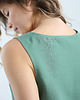 topy damskie Lniany top WILLOW eucalyptus green 5