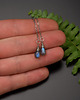 kolczyki wire wrapping Kolczyki przewlekane krople labradoryt wire wrapping 6