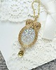 wisiory Złoty wisiorek soutache 2