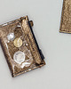 portfele damskie MIKRO +-  / Gold - portfel ze skóry 3