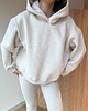 bluza z kapturem damska Bluza Soho light mocca melange z kapturem 4