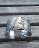 bransoletki wire wrapping Sfatygowany krzemień - bransoletka regulowana 2