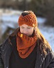 opaski do włosów WOOLY ruda opaska z wełny i alpaki 1