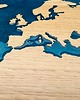 Ozdoby na ścianę DREWNIANA MAPA ŚWIATA z żywicy epoksydowej, 60x37 2