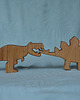 klocki i zabawki drewniane Figurki dinozaurów 2