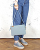 kopertówki Nodo Bag niebieska torebka /kopertówka z paskiem 4