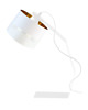 lampy stołowe Metalowa lampka biurkowa glamour HAGA z designerskim kloszem 7