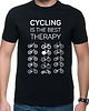 t-shirty męskie Koszulka T-SHIRT. Cycling is the best therapy 1