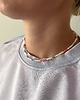 chokery Naszyjnik Choker z masą perłową turkusem i koralem 1