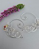 nausznice Nausznice cytryn i kolorowe agaty wire wrapping zausznice 2