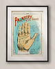 plakaty Stara wiktoriańska ilustracja dłoni - Plakat ezoteryczny vintage - Chiromancja 1