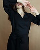 sukienki midi damskie Ana Moroles, Kimono wełniane Negro 5