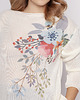 swetry damskie  Sweter z nadrukiem - SWE235 ecru 2