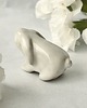 ozdoby wielkanocne Biały króliczek - ceramiczna miniaturowa figurka 3
