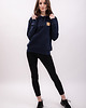 bluza z kapturem damska Bluza granatowa bawełna organiczna GOTS 2