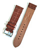 zegarki różne Pasek do zegarka  rozm: 20mm jasny brąz krokodyl 1