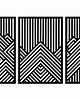 Ozdoby na ścianę 3D DEKORACYJNE PANELE GEOMETRYCZNE, NOWOCZESNA DEKORACJA ŚCIENNA, CZARNY 2